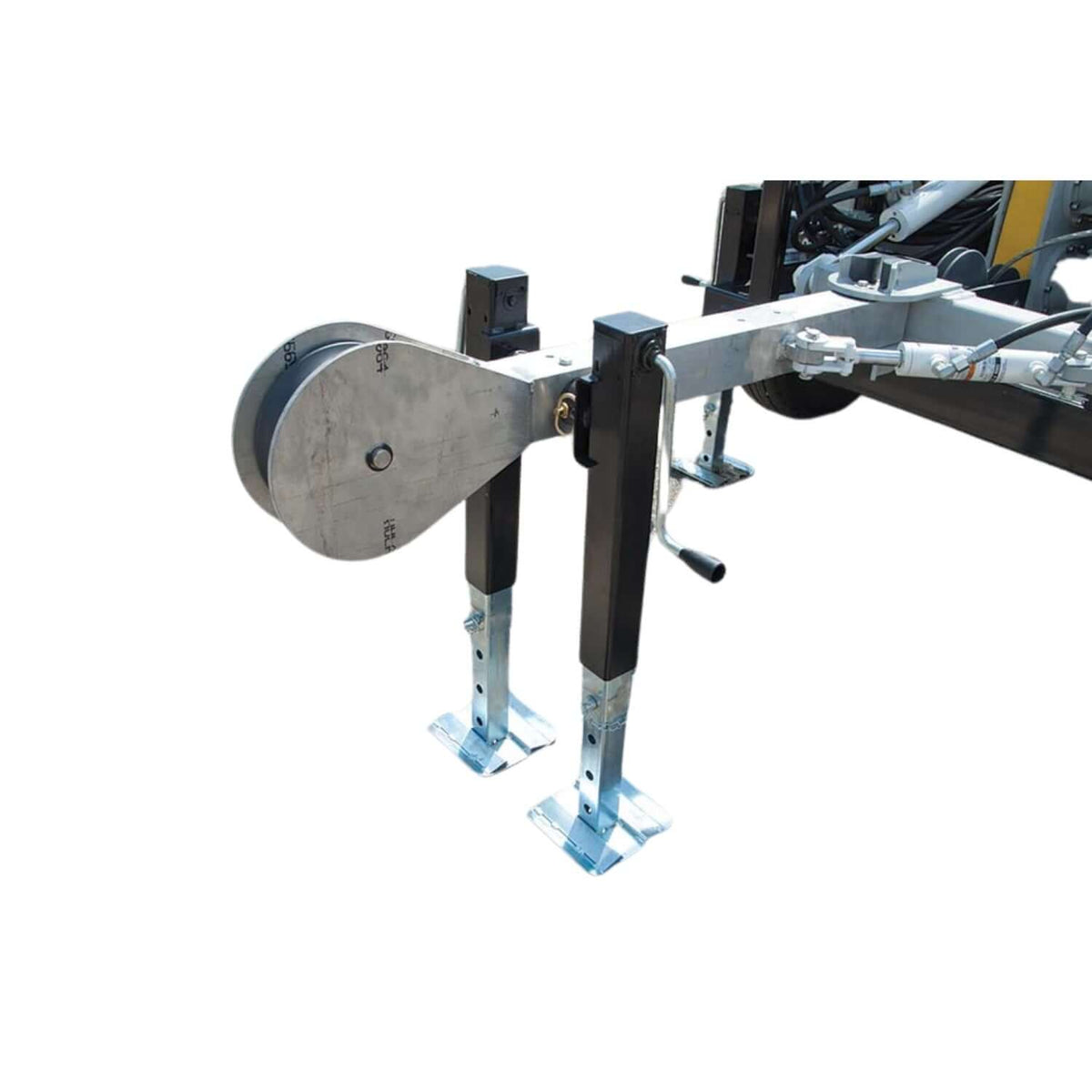 APS75 hydraulic cable puller front cable guide and stabilizer legs