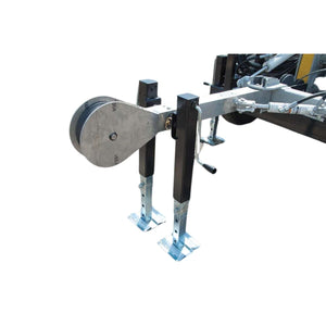 APS75 hydraulic cable puller front cable guide and stabilizer legs