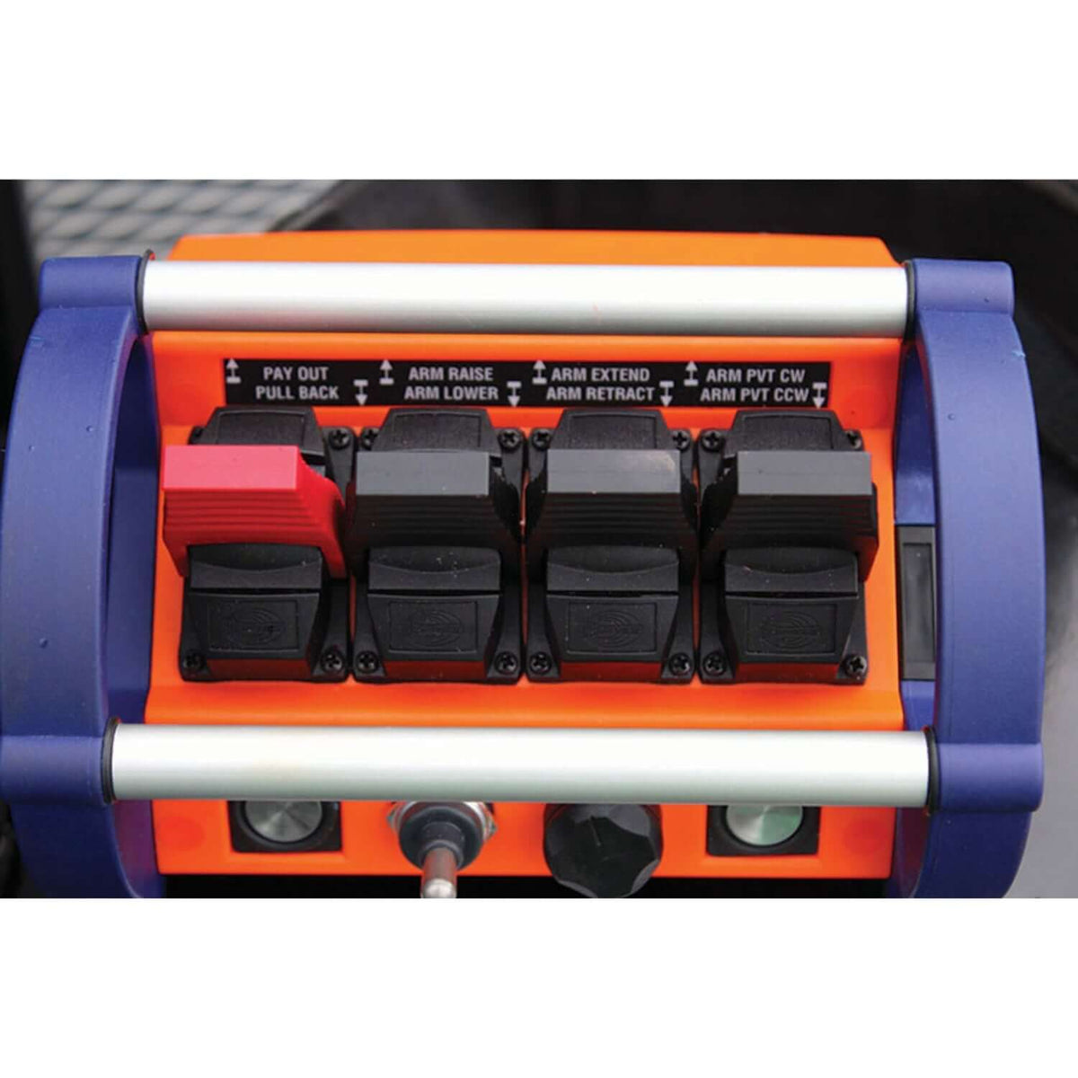 Blue Ox cable puller wireless remote control for boom and pulling operations