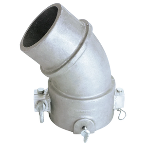 Condux 45-degree split elbow adapter with side fasteners and retaining screw