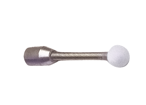 Condux flexible duct rod leader with coiled section, metal connector and rounded guide tip