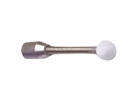 Condux flexible duct rod leader with coiled section, metal connector and rounded guide tip