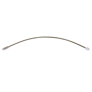 Condux flexible duct rod leader with curved cable, metal connector and rounded guide tip