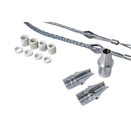 Nylatron venturi components and cable grips for Gulfstream 350 and 400 fiber cable blowers