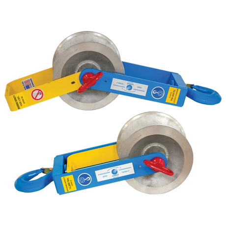 Condux heavy-duty hanger sheave assemblies compatible with the listed replacement parts.