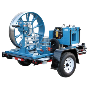 Fiber Optic Cable Pulling Trailer (Includes: Trailer Flat Assembly, Wheel Chocks and Tool Box)