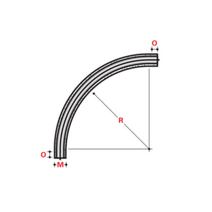 XW 90° x 24" STANDARD RADIUS ELBOWS - ABOVE GROUND