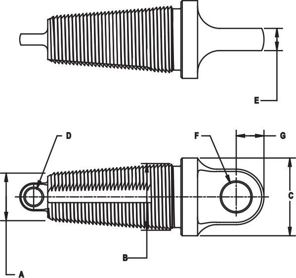 Fixed Head Innerduct Pulling Eye