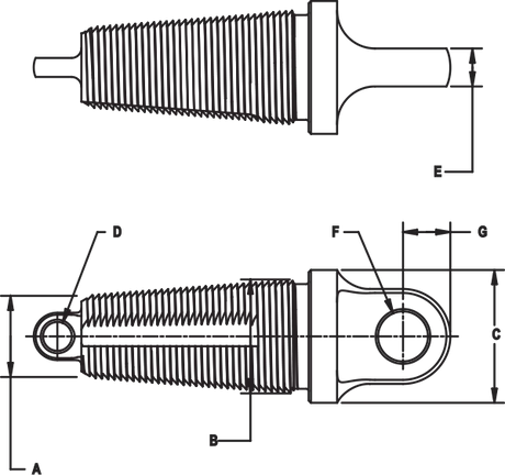 Fixed Head Innerduct Pulling Eye