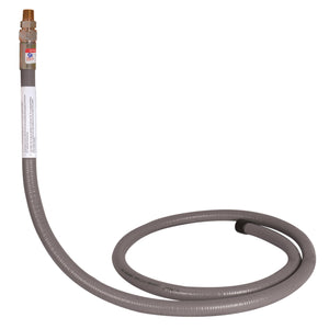 Steel-to-PE transition gas riser with MNPT outlet, SDR 11 rated, designed for underground LP and natural gas service line installations.