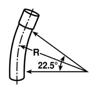 Schedule 40 PVC Elbows – 22.5° Standard Radius