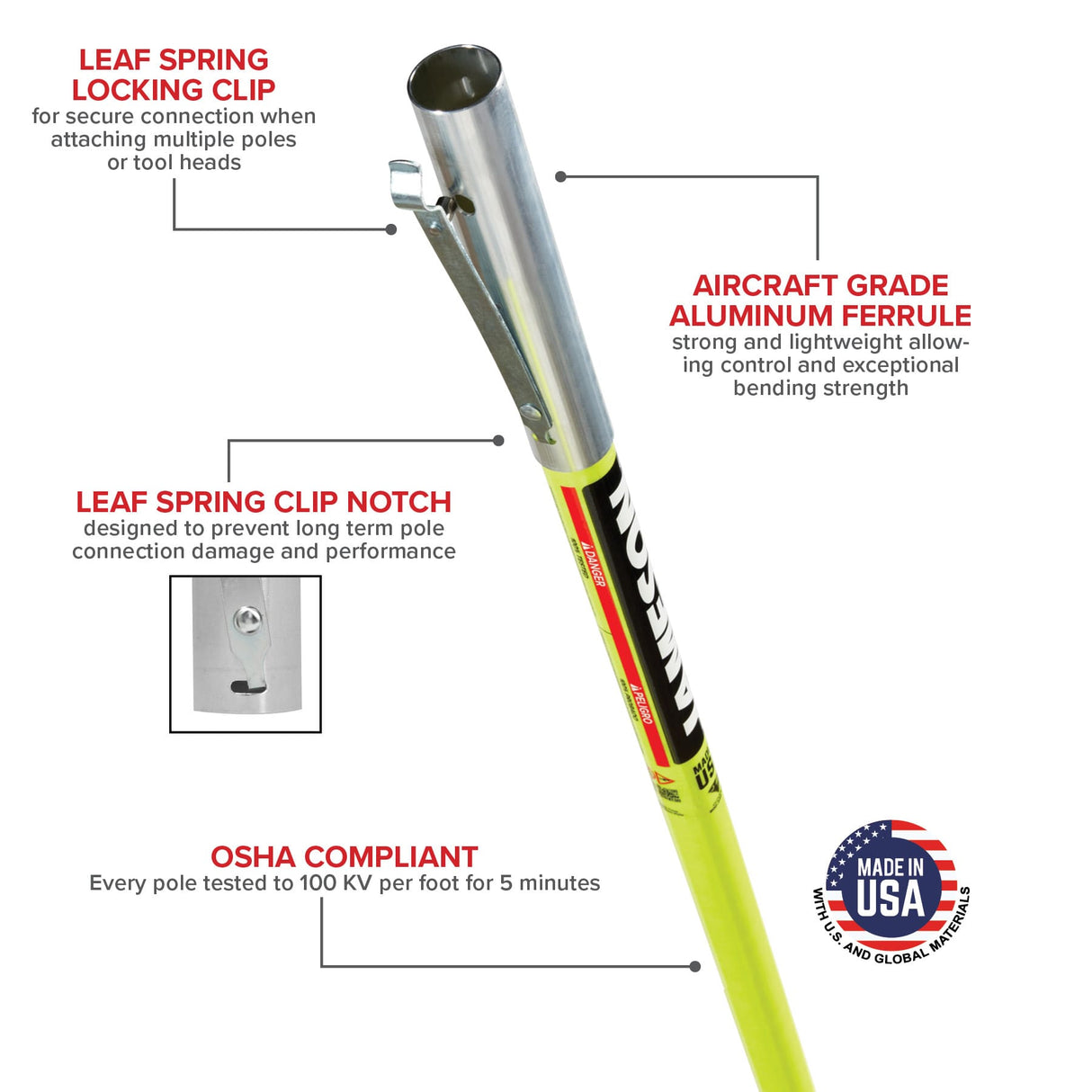 Jameson JE-18LCKIT-14 Line Clearance Pruner Kit | 18' Reach | 1-1/4" Cut Capacity