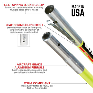 Jameson JE-6PKG-2 foam core fiberglass pruner kit components
