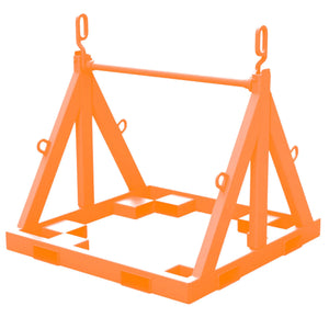 TiiGER Load-N-Go LNG-2025 portable steel reel rack with A-frame design, forklift pockets, and crane lifting points, 2,000 lb capacity