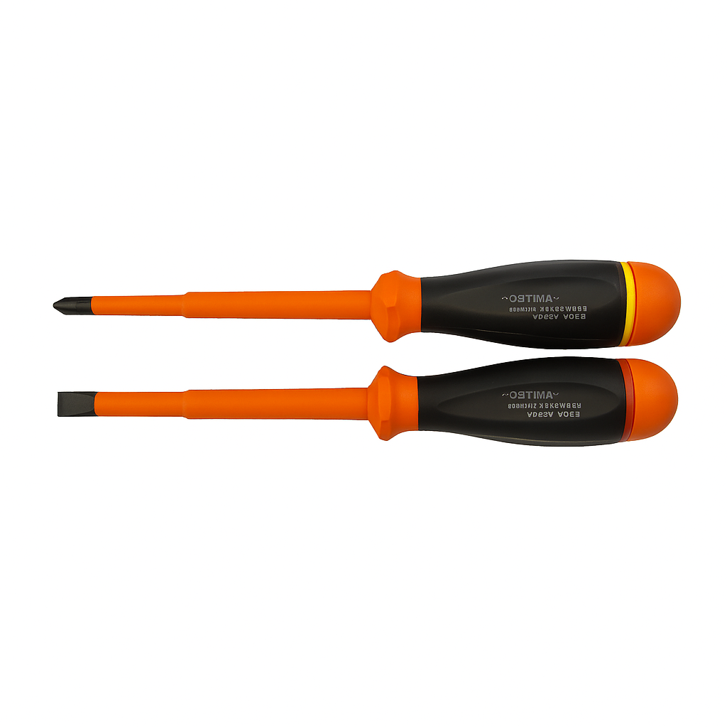 Insulated Rotoline nut driver with PENTA shaft, 1000V rated, featuring a black and orange ergonomic handle.