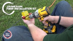 Jameson Fiber Driver Installation System | Drill-Driven Flat Drop Installer | 300’+ Push