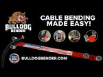 Jameson Bulldog Bender demonstration - bending large-gauge cable in tight spaces