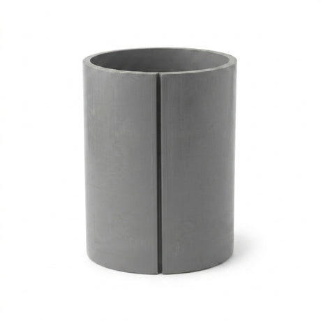 Prime Conduit split duct coupler, gray Schedule 40 PVC coupling split lengthwise with tongue-and-groove joint
