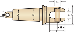 Swivel Head Innerduct Pulling Eye