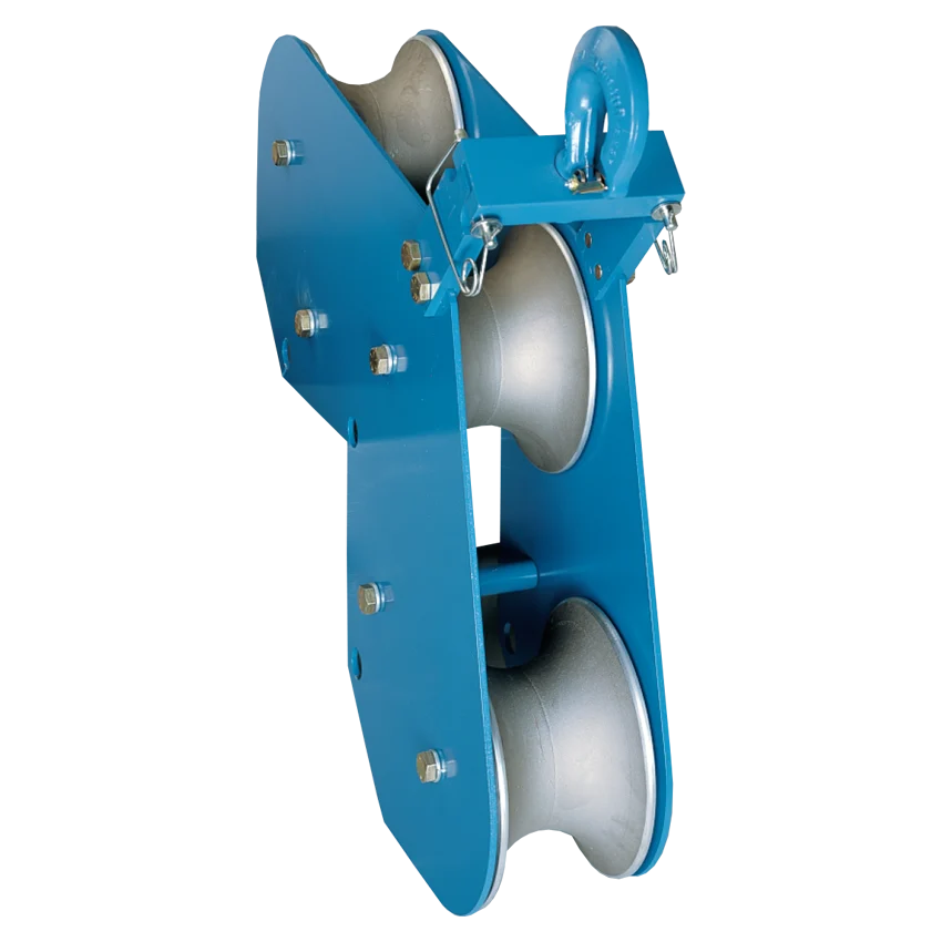 Three Sheave Cable Guide | 10,000 lb Load Capacity | 24″ Pulling Radiu ...