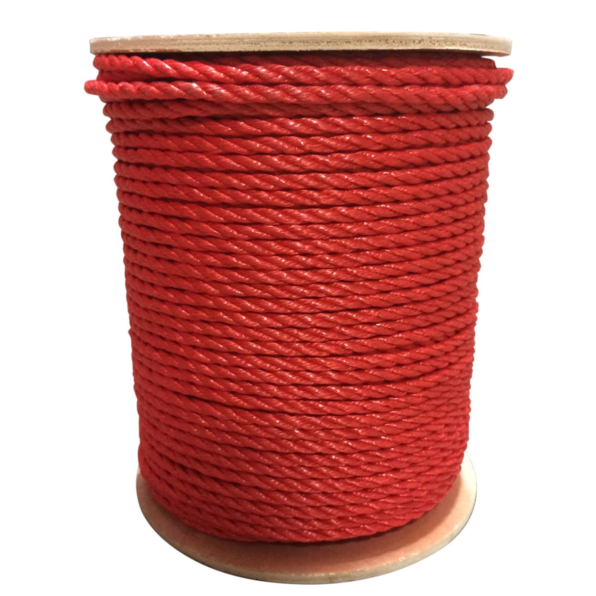 3 Strand Red Polypropylene Rope